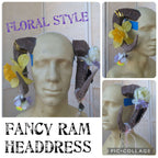 Decorated Ram / Mollymauk Horn Headdress (Custom)