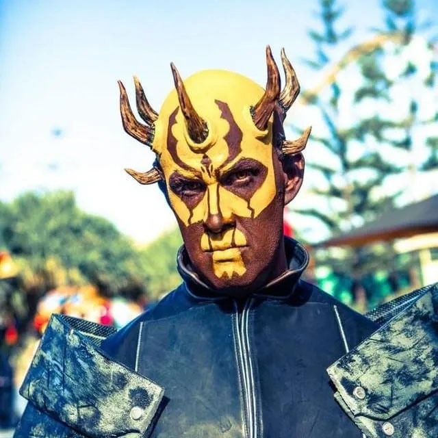 A cosplayer dressed as Savage Opress from Star Wars: Clone Wars